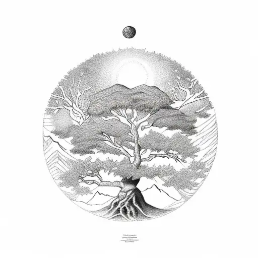 Mountains Tree Of Life