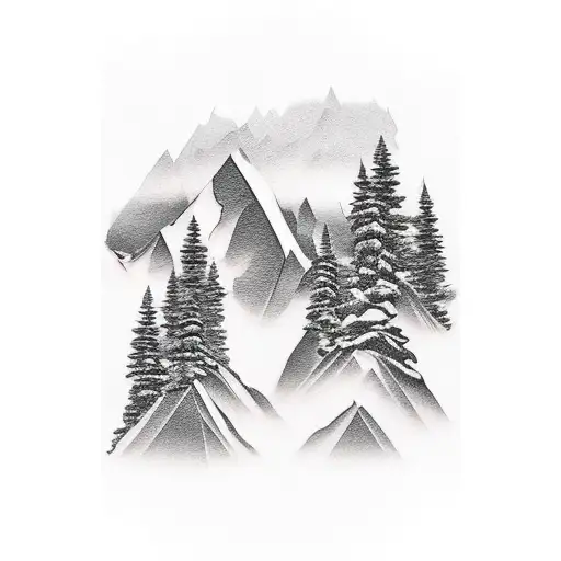 Landscape Mountain Range To Wrap Around Arm