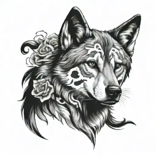 Wolf Sitting And Inside The Tradition Of The Day Of The Dead