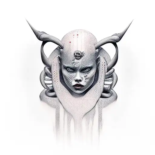 Topless Woman Warrior