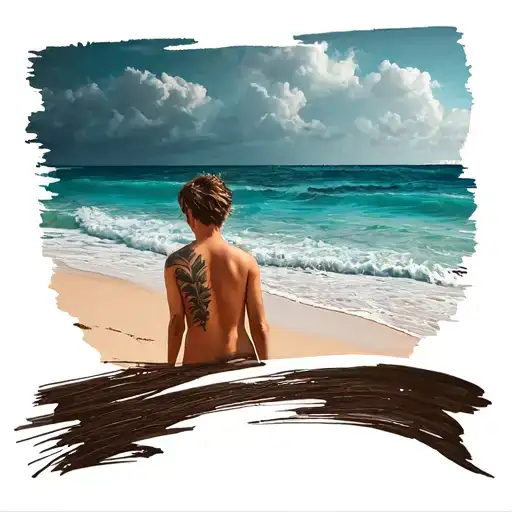 Beach With A Minimalist