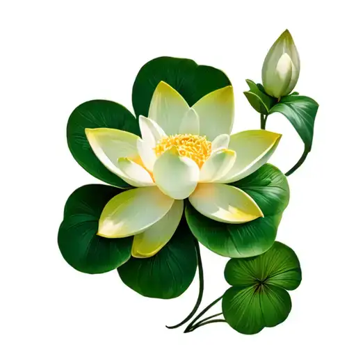 Shamrock Flower Blooming Lotus Flower