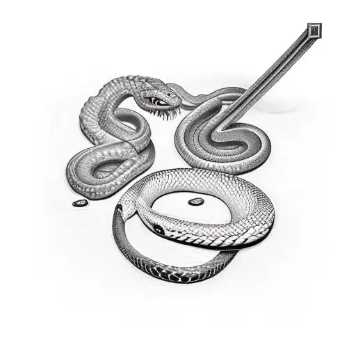 Sord With Snake On It