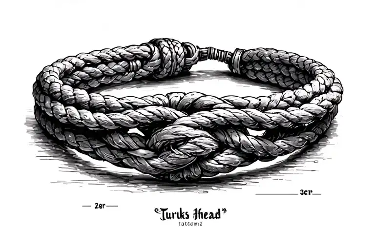 Turks Head Rope Knot Bracelet