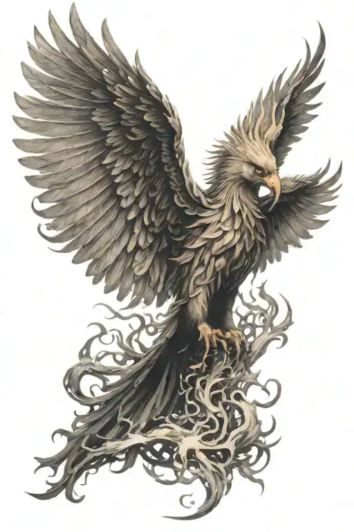 Phoenix Rising From Ashes