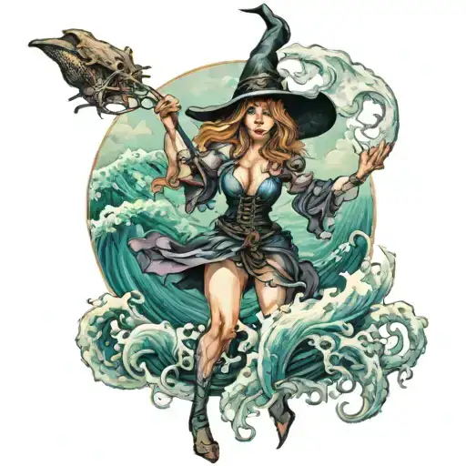 A Powerful Witch Controlling The Tides Of The Ocean
