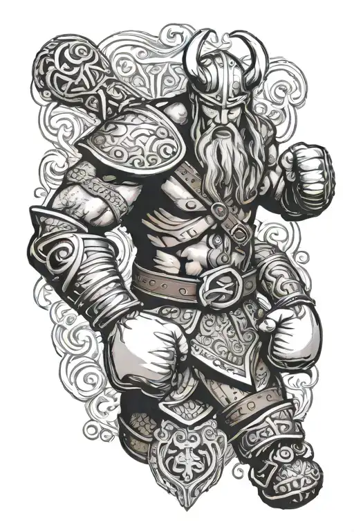 Viking Warrior Boxing Gloves