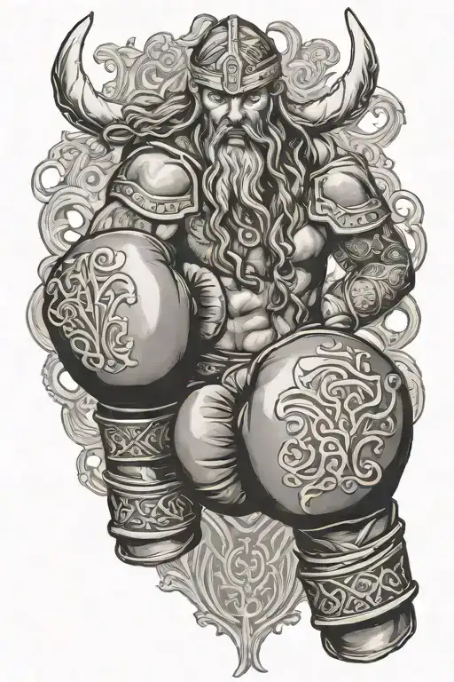 Viking Warrior Boxing Gloves