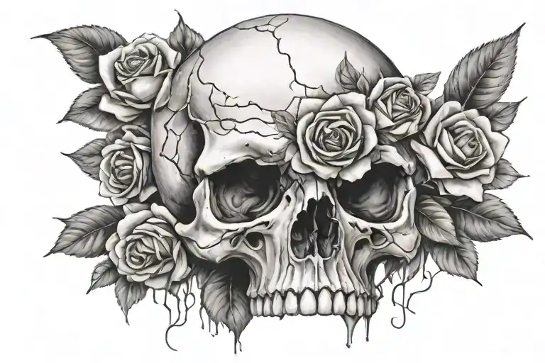 Skull And Roses