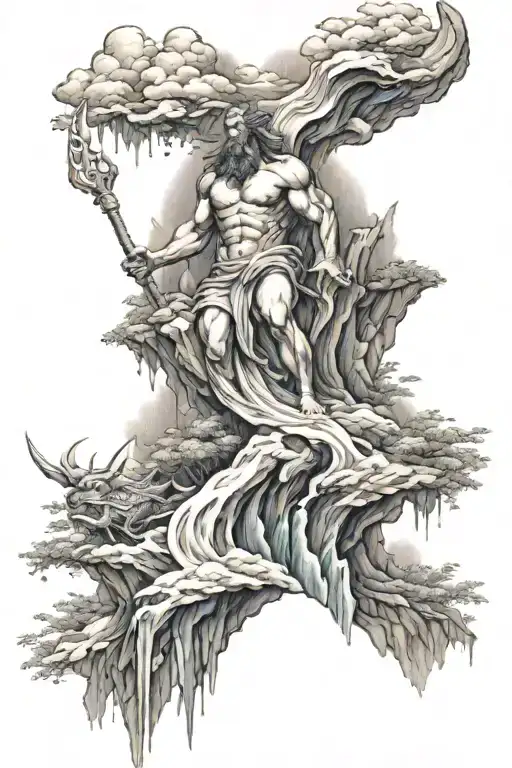 Mountain And Water San Sui Generis With Poseidon