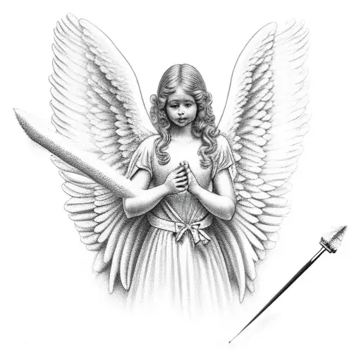 Cherubin Angel With A Bow