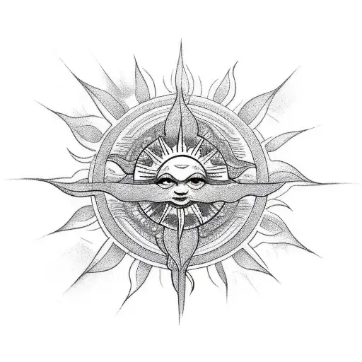 Dove With Sun Rays And Clouds