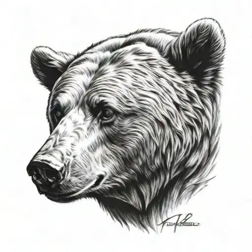 Bear Head Side Profile