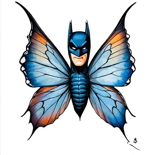 Batman Crossed With Butterfree From Pokemon