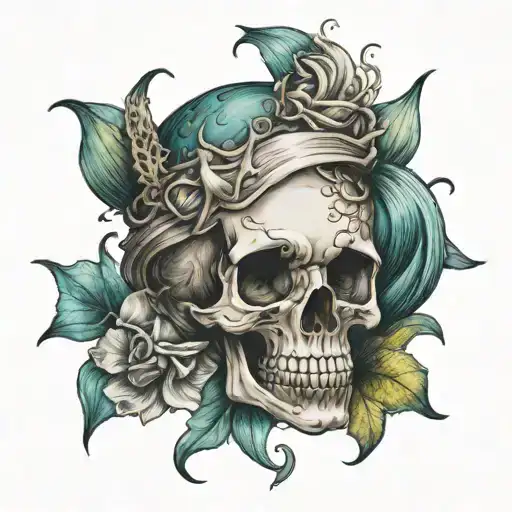 Mermaid Skull Soft Shading