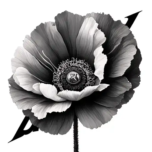 Poppy With The Numbers 143 X Infinity Symbol Surrounded