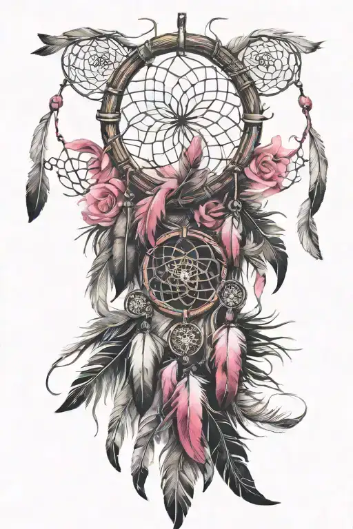 Feather Pink Dreamcatcher