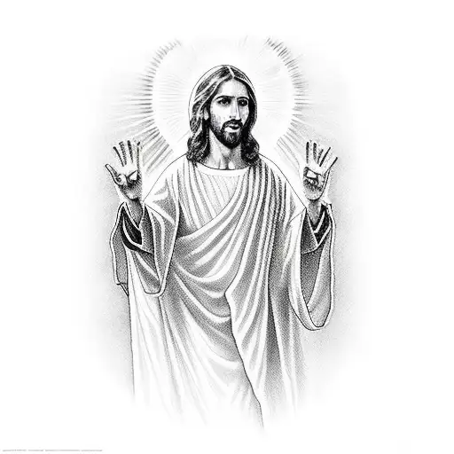 Jesus With The Virgen Mary