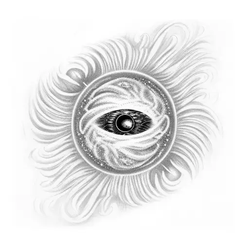 Black Hole Eating Sun