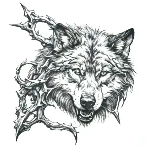 Wolf With Thorns