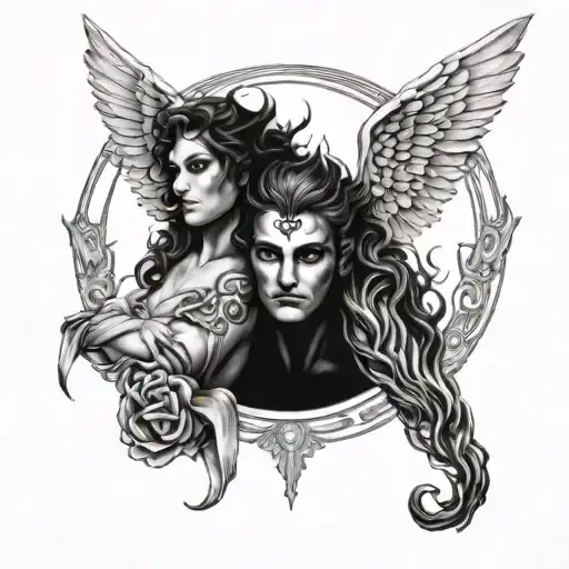 Gemini Angel And Devil