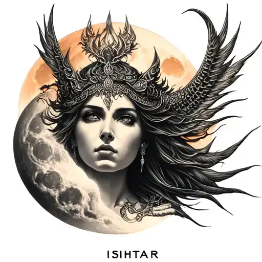 Ishtar Goddess Full Moon