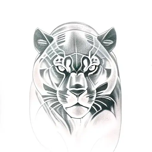 Black Panther With Cub