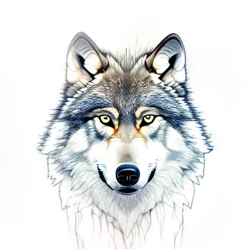 A Wounded Wolf On A Rock