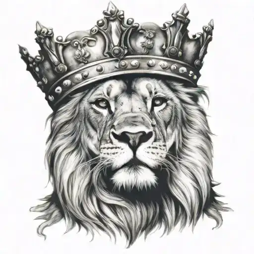 Lion Wearing A Crown