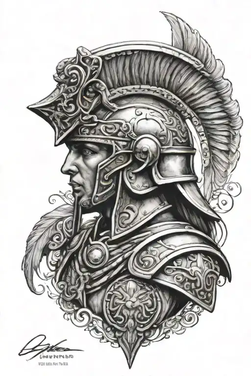 Warrior Athena With Helmet