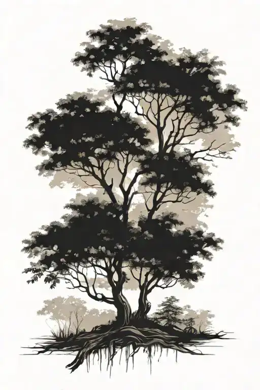 Trees Background Looking