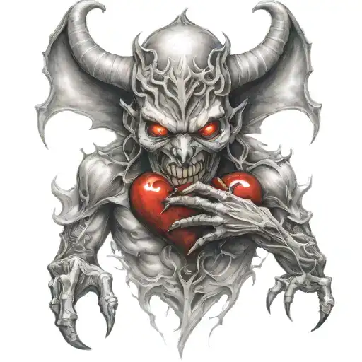 Demon And Hearts One Heart