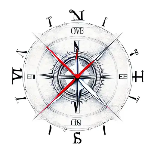 Clock In Compass
