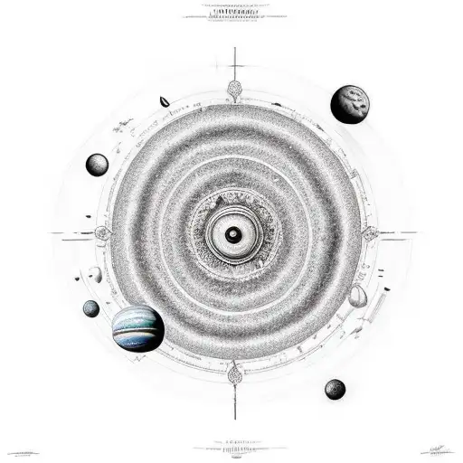 The Forearm Is Completely Covered With Black Paint And I Want The Solar System With White Paint