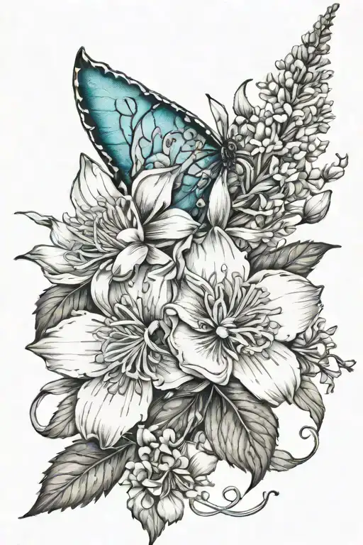 Birth Flower Intertwined