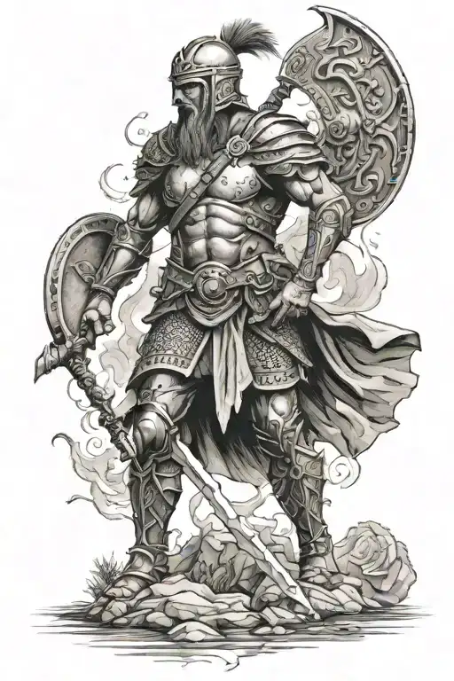 Warrior Standing Tall