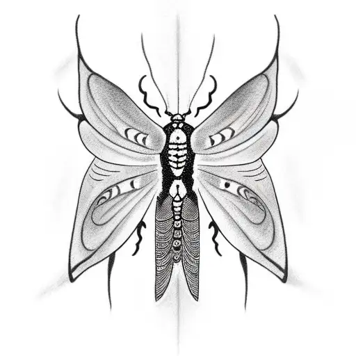 Let Death Be Kinder Than Man Text With A Cecropia Moth Below