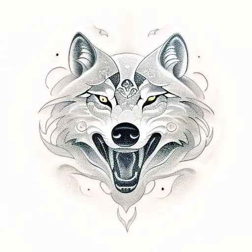 Ying Yang Wolf Moon