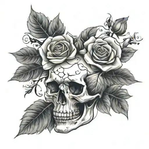 Skull And Roses