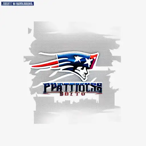 New England Patriots Boston Skyline