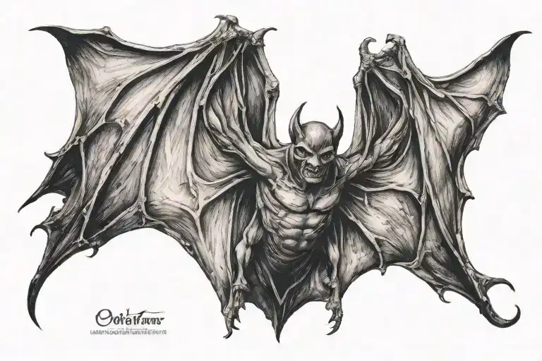 Bat Like Demon Wings