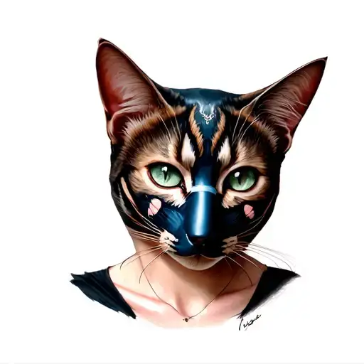 Cat In The Mask Girl