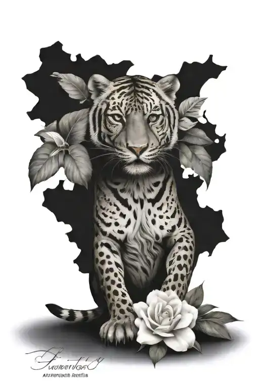 Animal Tattoo Amazonian Knee