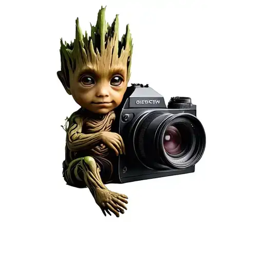 Baby Groot And Camera