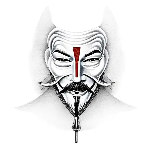 Guy Fawks With Dark Anonymous