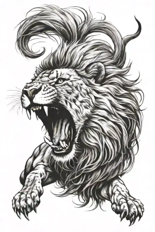 Lion Roaring