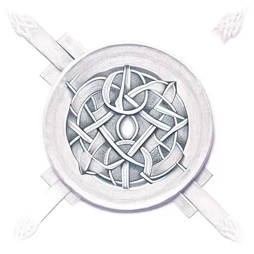 Virgo Symbol With Celtic Knots