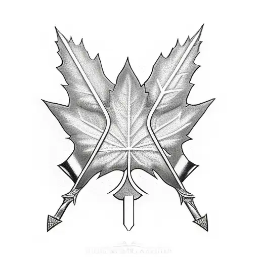 Spades And Maple Leaf