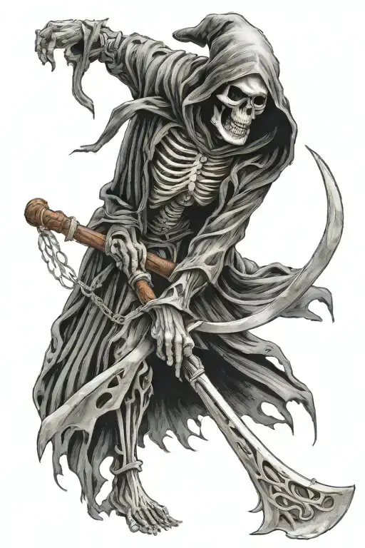 Grim Reaper With Scythe