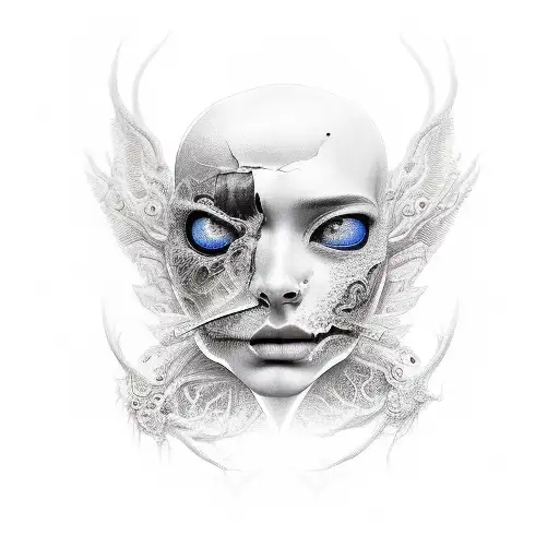 Split Face Black And Grey